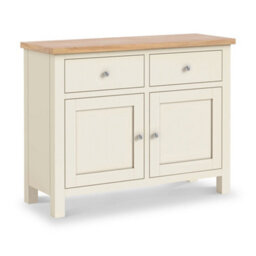Farro Xl Cream 2 Door Sideboard Cabinet Fully Assembled - By Roseland Furniture - thumbnail 1
