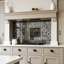 DIY Splashbacks Moroccan Tiles Antique Mirror Splashback 90Cm X 70Cm (Toughened Glass) - thumbnail 1