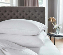 Set Of 2 Duck Feather And Down Pillows Hotel Quality Comfortable Extra Filled - thumbnail 1