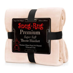 Snug Rug Snug-Rug Premium Blanket Luxury Sherpa Fleece Sofa Tv Throw Large Blankets 150X200Cm - Champagne - thumbnail 3