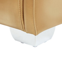 Beliani Waterbed Leather Paris 180 X 200 Cm (Eu Super King) Gold - thumbnail 8