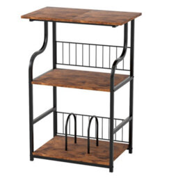 Levede 3 Tier Record Player Stand  Vinyl End Side Table 2 Storage Shelf - thumbnail 2
