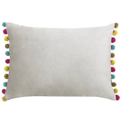Paoletti Fiesta Velvet Pom Pom Cushion Cover - image 1