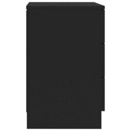 Berkfield Bedside Cabinet Black 38X35X56 Cm Engineered Wood - thumbnail 5