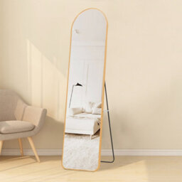 Living And Home Gold Arch Framed Full Length Mirror Wall Mounted Or Freestanding Mirror 40 X 150 Cm - thumbnail 2