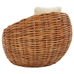 Beliani Garden Chair Lerici Rattan Natural - thumbnail 5