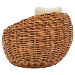 Beliani Garden Chair Lerici Rattan Natural - thumbnail 4