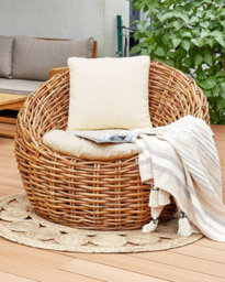 Beliani Garden Chair Lerici Rattan Natural - thumbnail 2