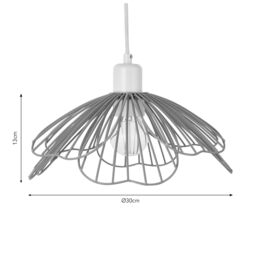 Harbour Studio Petal Coral Flower Round Light Shade (D)30Cm - thumbnail 5
