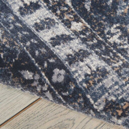 Navy Floral Traditional Luxurious Rug For Dining Room Bedroom & Living Room-119Cm X 170Cm - thumbnail 5