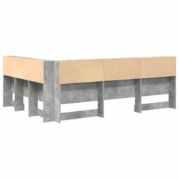 Berkfield Storage Headboard Concrete Grey 135 Cm Engineered Wood - thumbnail 7