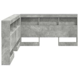 Berkfield Storage Headboard Concrete Grey 135 Cm Engineered Wood - thumbnail 6