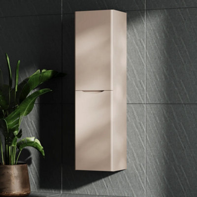 Bathroom City Zentro Tall Boy.colour:cashmere,size:400 X 1525 X 340mm