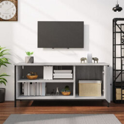 Berkfield Tv Cabinet Grey Sonoma 100X40X45 Cm Engineered Wood - thumbnail 3
