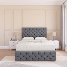 "Sloomy 4Ft6  Watson Divan Bed Base Armour Coinston ,2 Drawers, 12"" Footboard & 54"" Floor Standing Headboard - Double" - thumbnail 2