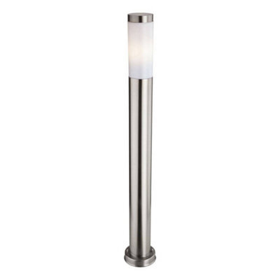 Luminosa Lighting Luminosa Plaza 1 Light Tall Bollard Post Stainless Steel Ip44, E27