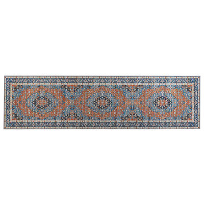 Beliani Rug Midalam Multicolour 80 X 300 Cm - image 1