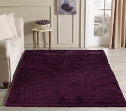 Desire Rugs Plain Living Room Shaggy Area Rugs Violet 160X230 Cm - thumbnail 1
