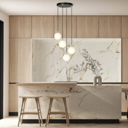Emibig Lighting Emibig Royal Pendant Lamp 4 X E14  Black, Gold With White Shade - thumbnail 2