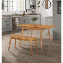 Dining Bench, Light Oak Veneer Wooden Bench 90Cm For Kitchen Table, Bench Seat - thumbnail 6