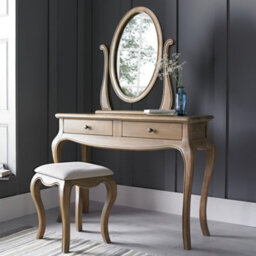 Loire Weathered Oak Dressing Table Only - thumbnail 2