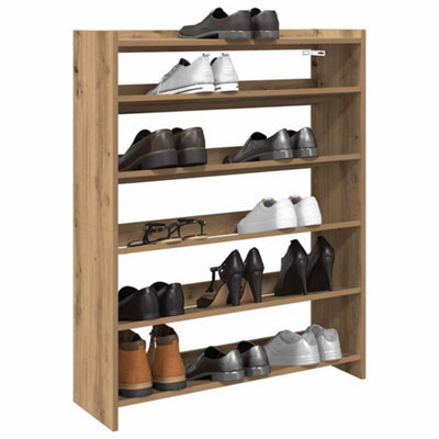 Berkfield Shoe Rack Artisan Oak 80X25X100 Cm Engineered Wood - image 1