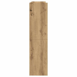 Berkfield Shoe Rack Artisan Oak 80X25X100 Cm Engineered Wood - thumbnail 5