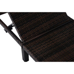 Outsunny Garden Rattan Furniture Recliner Lounger Sun Reclining Daybed Patio - thumbnail 8