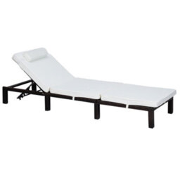 Outsunny Garden Rattan Furniture Recliner Lounger Sun Reclining Daybed Patio - thumbnail 2