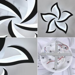 Pheashine Modern Led Ceiling Light, Bodyswallowtail Design 58Cm Cool White 6500K,suitable For Living Rooms Bedrooms, Etc. - thumbnail 4