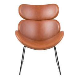 Furniture To Go Cazar Lounge Chair With Sledged Legs In Brown - thumbnail 2