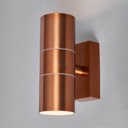 Litecraft Pack Of 2 Kenn Copper Up And Down Outdoor Wall Lights - thumbnail 3