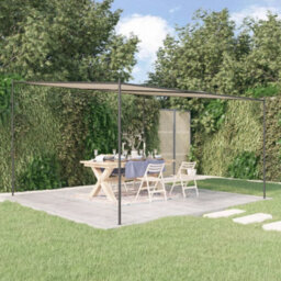 Walplus Gazebo Beige 4X4 M 180 G/ma Fabric And Steel
