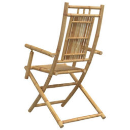 Folding Garden Chairs 2 Pcs 53X66X99 Cm Bamboo - thumbnail 7