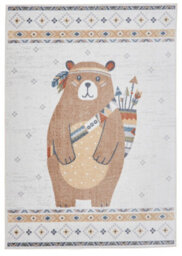 Multicolour Animal 40mm Pile Kids Stain-Resistant Rug For Bedroom, Dining Room, Easy To Clean Modern Rug-120Cm X 170Cm - thumbnail 8