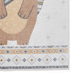 Multicolour Animal 40mm Pile Kids Stain-Resistant Rug For Bedroom, Dining Room, Easy To Clean Modern Rug-120Cm X 170Cm - thumbnail 5