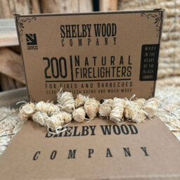 Shelby Wood Company Natural Wood Firelighters 200 Eco Wax Coated Wood Wool Flame Fire Starters For Indoor/outdoor Fires & Bbq's - thumbnail 7