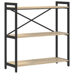 Berkfield Modern Bookcase Sonoma Oak 80 X 30 X 83 Cm Engineered Wood