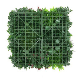 True Products Premium Artificial Green Plant Living Wall Panel 50Cm X 50Cm - Carnival B - thumbnail 5