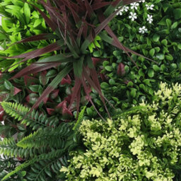 True Products Premium Artificial Green Plant Living Wall Panel 50Cm X 50Cm - Carnival B - thumbnail 4