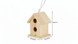 3-Piece Wooden Birdhouse Set For Garden Decoration - thumbnail 2