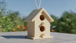 3-Piece Wooden Birdhouse Set For Garden Decoration - thumbnail 5