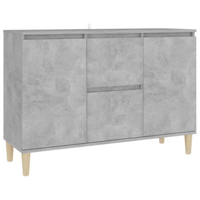 Vidaxl Sideboard Concrete Grey 101X35X70 Cm Engineered Wood - image 1