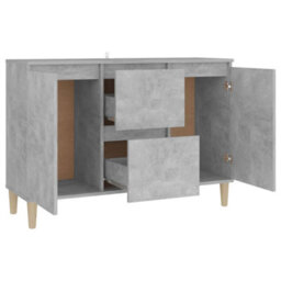 Vidaxl Sideboard Concrete Grey 101X35X70 Cm Engineered Wood - thumbnail 4