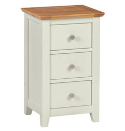 Hallowood Furniture Clifton Oak Painted Bedside Table - thumbnail 8