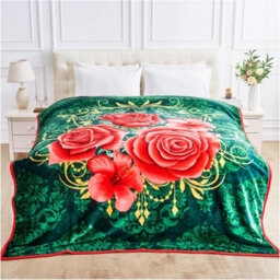 Gc Gaveno Cavailia Flower Weighted Blanket Insomnia Stress Fleece Bed Blanket 4Kg Floral Heavy Blanket For Adult (200 X 240 Cm) - thumbnail 2