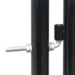 Berkfield Durable Black Double Door Fence Gate 300 X 200 Cm - thumbnail 3