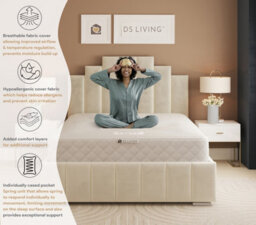 DS Living Sanctuary Medium Hybrid Pocket Gel Aurora Mattress - thumbnail 7