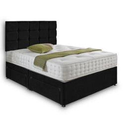 Dining Tables Rio Matching Headboard Divan Set, 2 Drawer On Same Side With Sprung 1500 Comfort Mattress - King - thumbnail 4