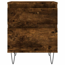 Berkfield Bedside Cabinets 2 Pcs Smoked Oak 40X35X50 Cm Engineered Wood - thumbnail 6